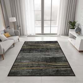 Conceptum Alfombra W892 Negra 60 x 100 cm
